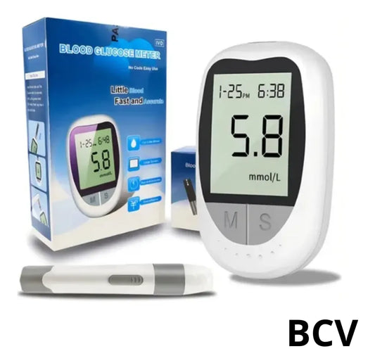 Glucometro Digital Portatil Kit 50 Tiras Y Lancetas