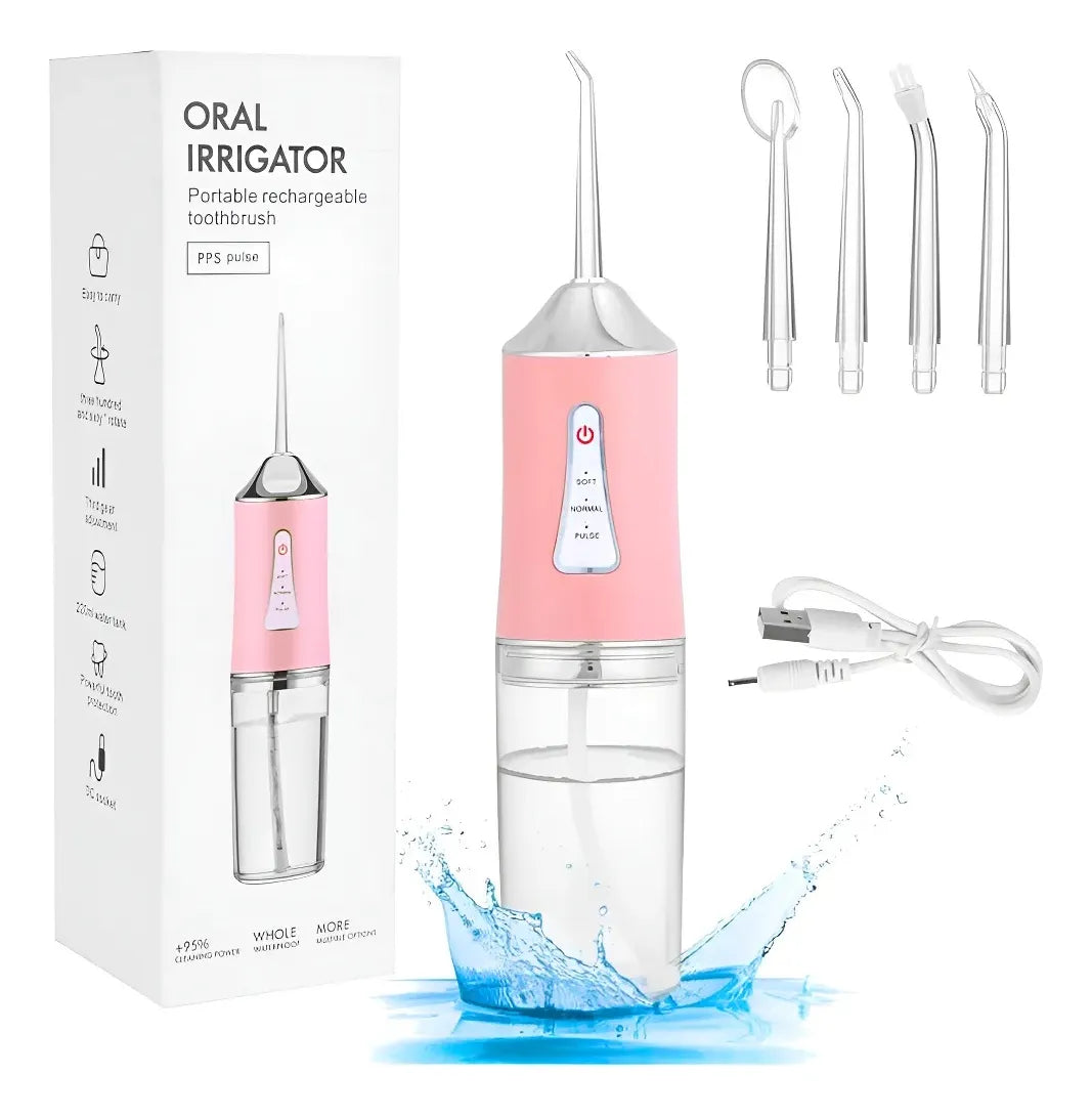 Irrigador Bucal Limpiador Portatil Dental Ortodoncia Con Usb