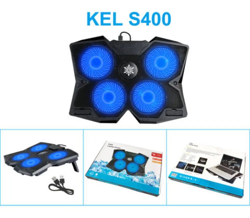 Base Fancooler Laptop Ventilador Rgb Ajustable 4 Niveles Usb