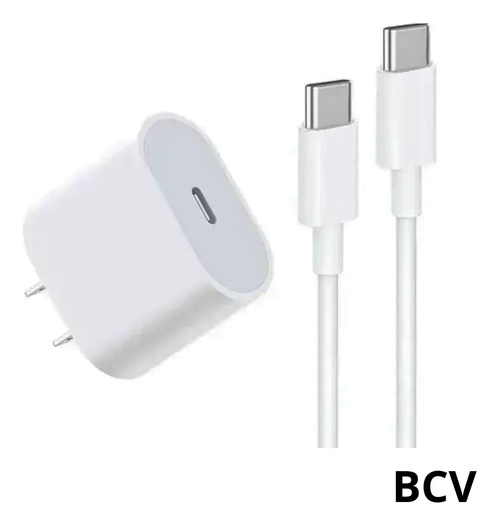 Cargador iPhone 50w Tipo-c A Tipo C Taco Carga Rápida