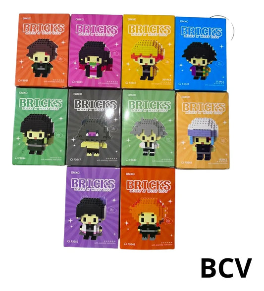 Bloques Mini Lego Bricks Armable Coleccion Demons Slayer