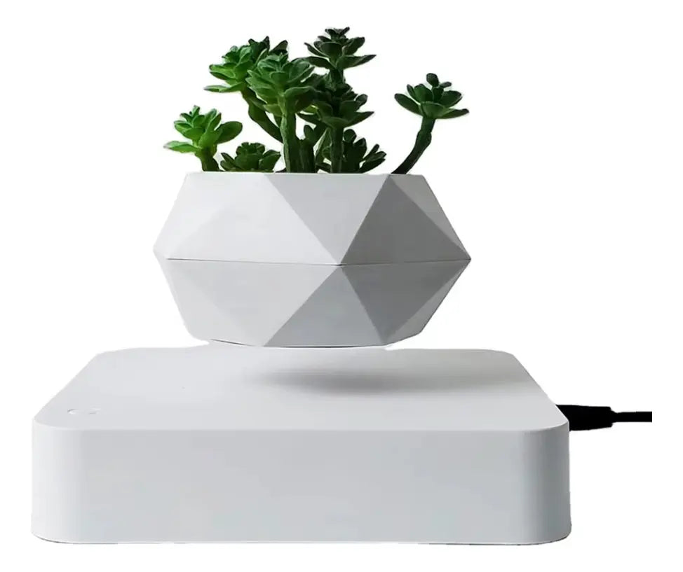 Maceta Flotante Matero Magnetico Levitacion Para Planta