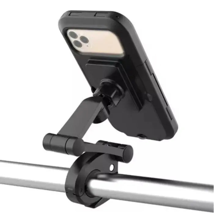Base Soporte Impermeable Celular Moto Manubrio Ajustable 360