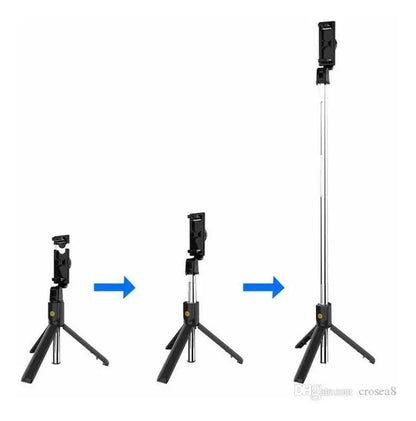 Trípode Selfiestick Monopod Con Soporte Giratorio Bluetooh
