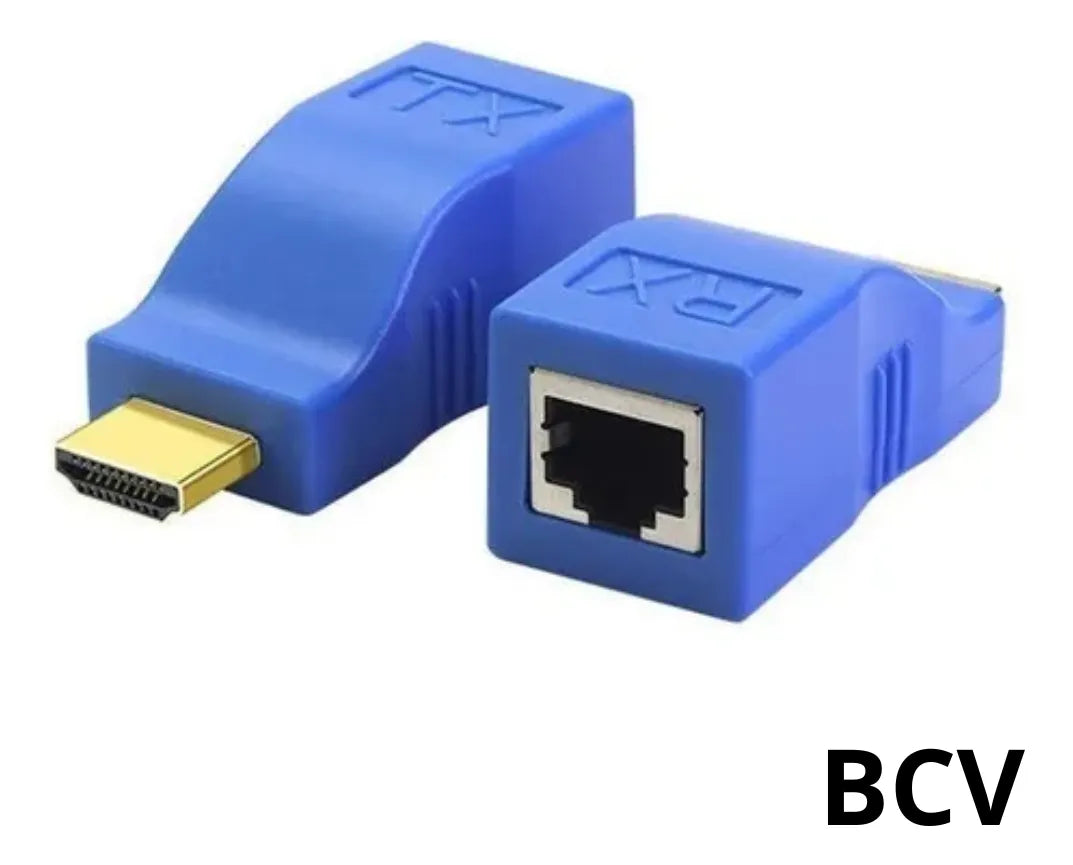 Convertidor Extensor Hdmi Rj45 Adaptador Cat6 Hdmi A Utp 30m