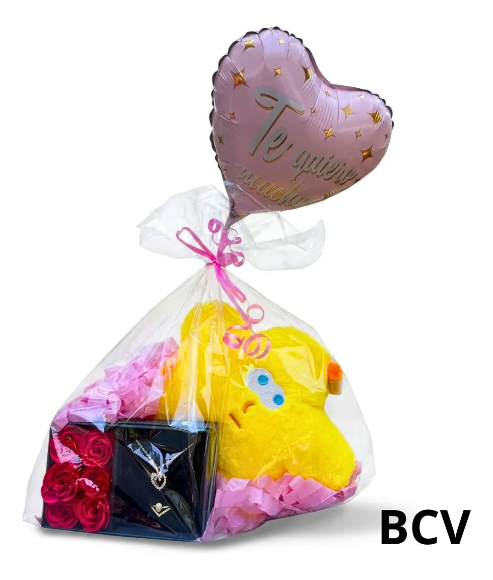 Peluche Combo Accesorios Acero Inoxidable Joyeria Collar