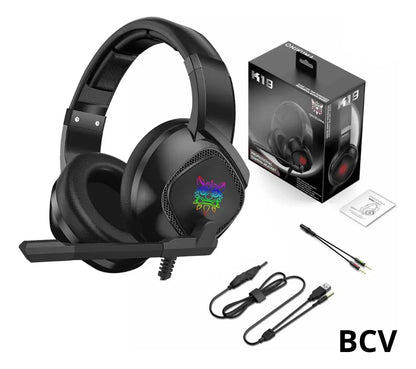 Audifonos Gaming Onikuma K19 Con Microfono Rgb Profesional
