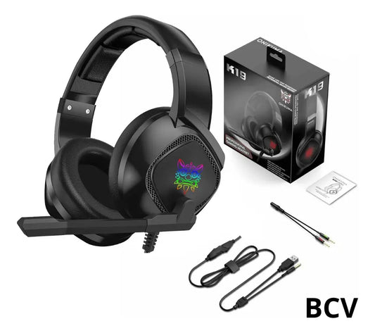 Audifonos Gaming Onikuma K19 Con Microfono Rgb Profesional