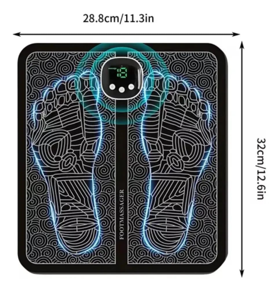 Masajeador De Pies Alfombra Electronico Recargable Muscular