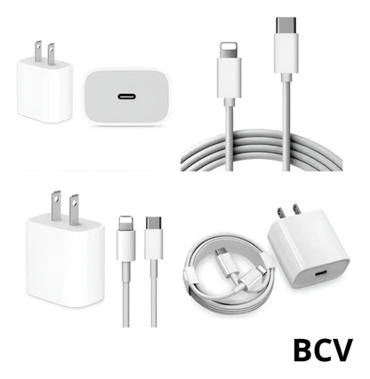 Cargador iPhone Certificado Carga Rapida 25w Tipo Lightning