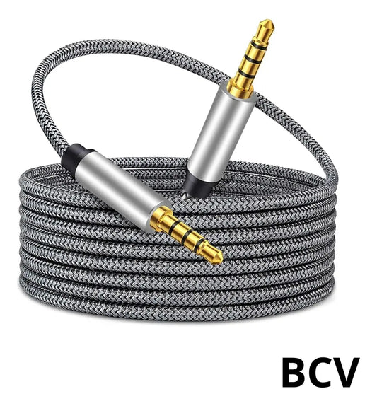 Cable Audio Plud And Plug 2mts Macho Macho Jack Sonido 3.5mm