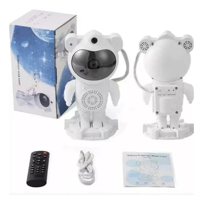 Lampara Astronauta Proyector Estrella Galaxia Aurora Led Rgb