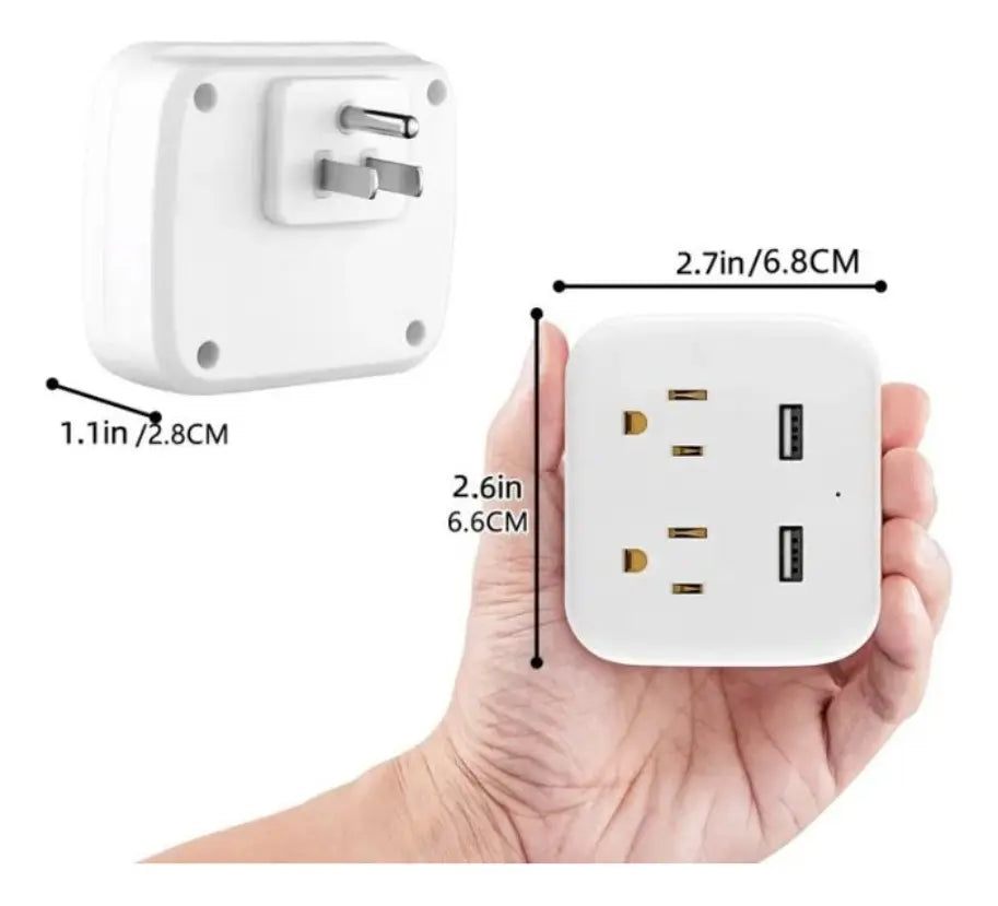 Regleta Electrica 4 Tomas Universal Puerto Usb Puerto C 110v