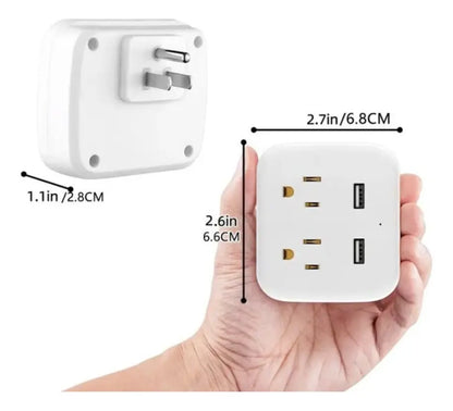 Regleta Electrica 4 Tomas Universal Puerto Usb Puerto C 110v