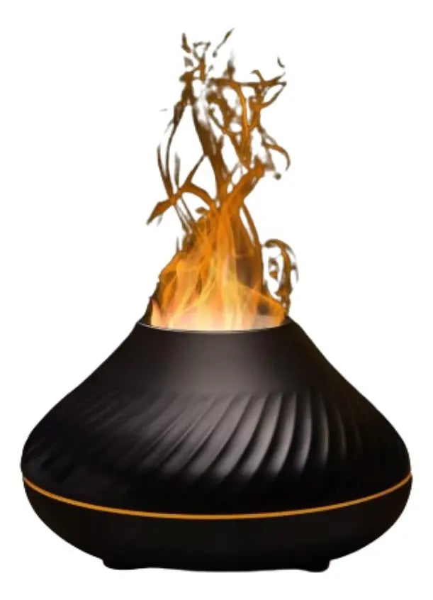 Humidificador Aromas Estilo Volcán Luz Rgb Esencia De Regalo