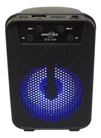 Corneta Gts1345 Recargable Usb Portátil Bluetooth Radio Sd
