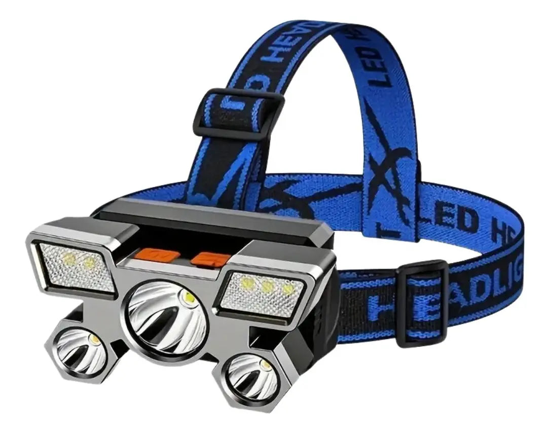 Linterna De Cabeza 5 Led Portátil Recargable Inalambrica