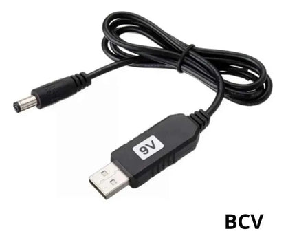 Cable Convertidor De Usb 5v A Dc 9v O 12v Modem O Router