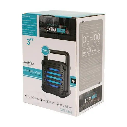 Corneta Portatil 3 Pulgada Bluetooth Radio Sd Usb Recargable