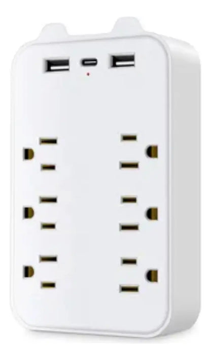 Regleta Electrica 8 Tomas Universal Puerto Usb Puerto C 110v