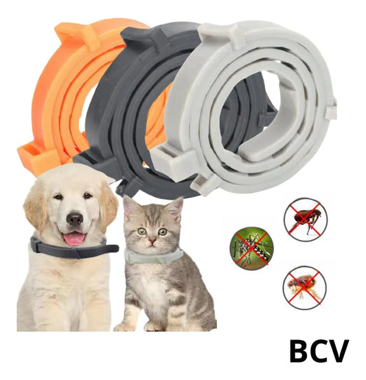 Collar Antipulgas Garrapatas Para Gatos 80cm No Toxico Perro