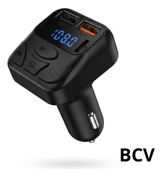 Transmisor B2s Bluetooth Radio Fm Cargador Cenicero Carro