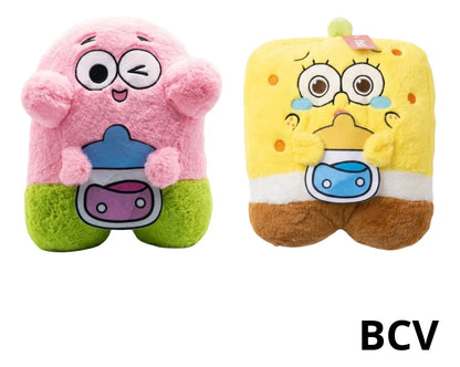 Peluche Afelpado Bob Esponja Detalle Muñeco 25cm Premium