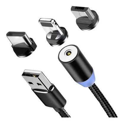Cables Cargadores Imantados Para iPhone, Android Y Tipo C