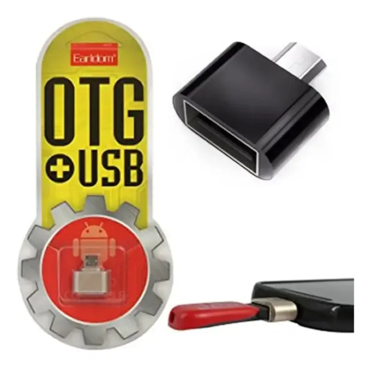 Adaptador Otg Usb Micro Macho A Usb 2.0 Hembra Convertidor