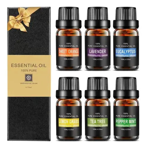 Caja Esencias Para Humidificador Difusor Aromas 6 Piezas