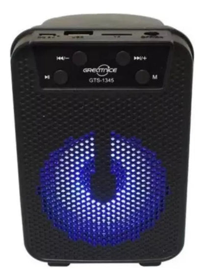 Corneta Gts-1271 Recargable Usb Portátil Bluetooth Radio Sd