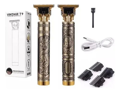 Maquina De Afietar Trimmer Vintage T9 Patillera Recargable