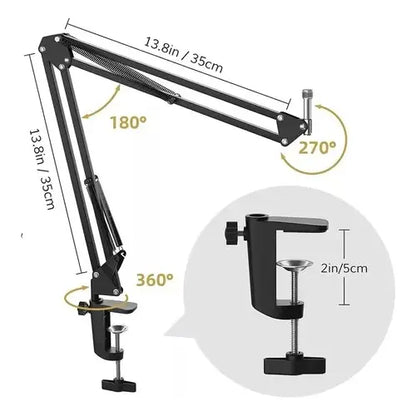 Micrófono Profesional Condensador Bm-800 Brazo Extensible
