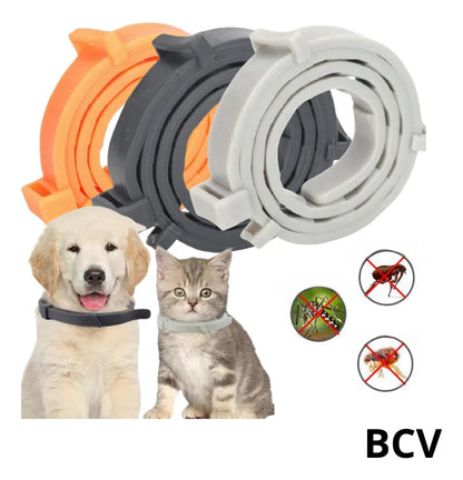Collar Antipulgas Garrapatas Para Gatos 60cm No Toxico Perro
