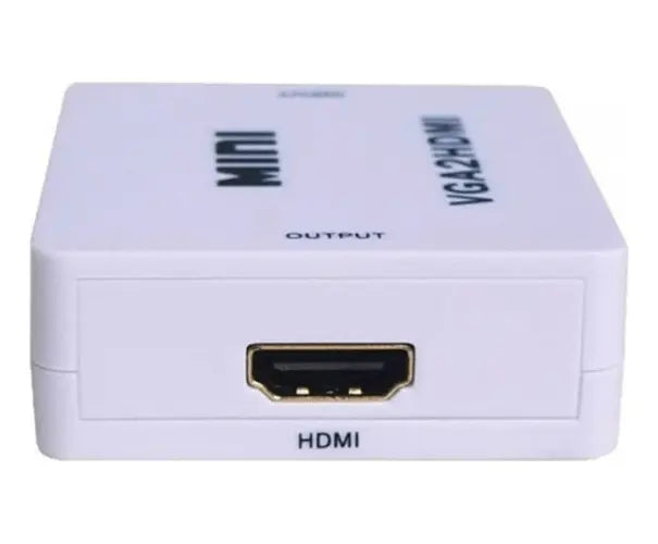Adaptador Convertidor de VGA a HDMI (Blanco)