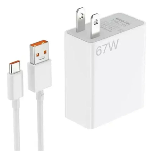 Cargador Completo 67w Carga Rapida Usb A Tipo C Turbo