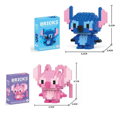 Mini Bloques Armables Colección Personajes Animados