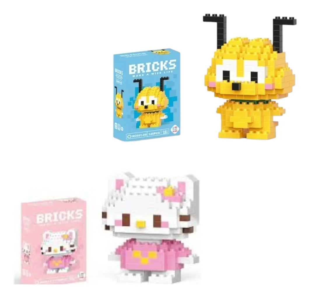 Mini Bloques Armables Colección Personajes Animados