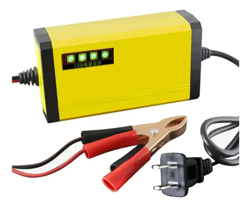 Cargador De Bateria Automovil Carro Moto Inteligente 12v 3a