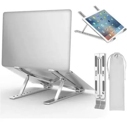 Base Metálica Plegable Para Laptop Portátil Soporte De Mesa