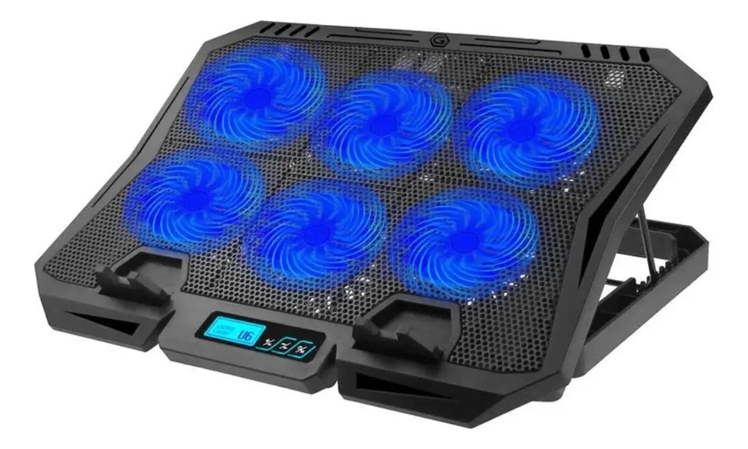 Base Fancooler Laptop Ventilador Rgb Ajustable 6 Niveles Usb