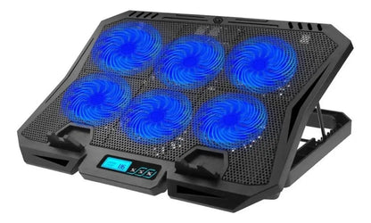 Base Fancooler Laptop Ventilador Rgb Ajustable 6 Niveles Usb