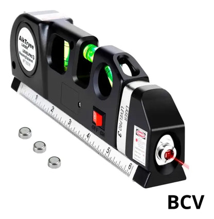 Nivel Cinta Metrica Alineador Laser Tres Burbujas Multiuso