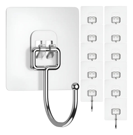 Ganchos Adhesivos Para Pared Colgar Resistentes 10 Unidades