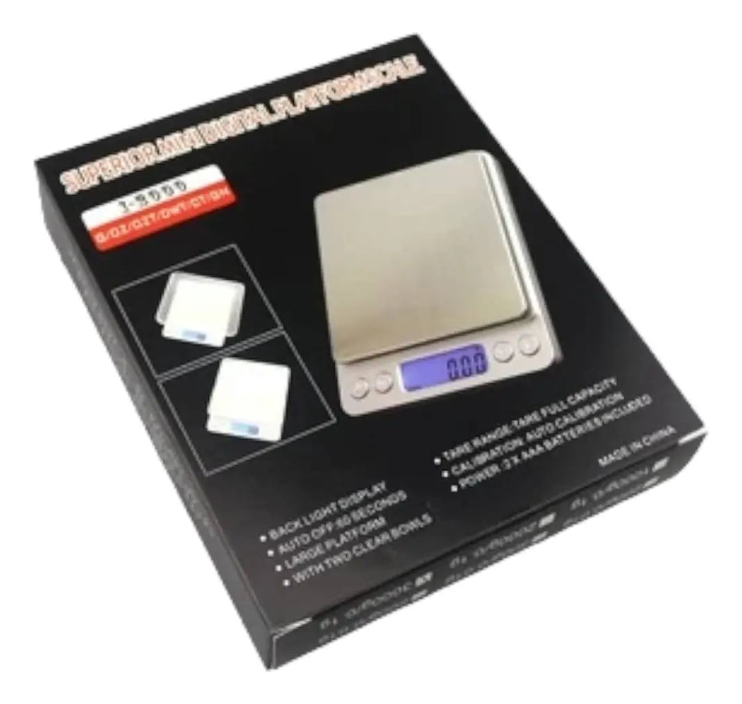 Balanza Gramera Peso Bascula Digital Led 0.01-3000gr Cromada