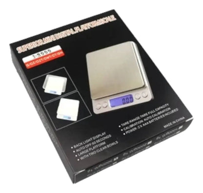 Balanza Gramera Peso Bascula Digital Led 0.01-3000gr Cromada